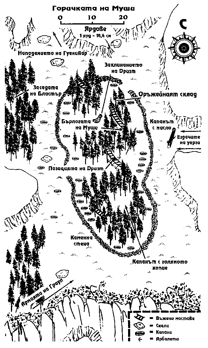 Карта — Горичката на Муши Карта — Горичката на Муши