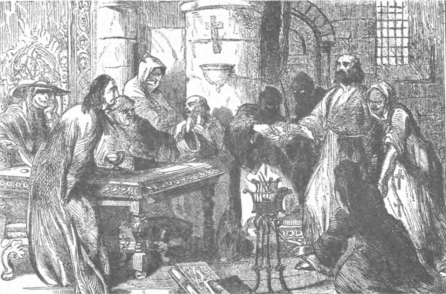 Жак дьо Моле пред съда на Инквизицията. Жак дьо Моле пред съда на Инквизицията.