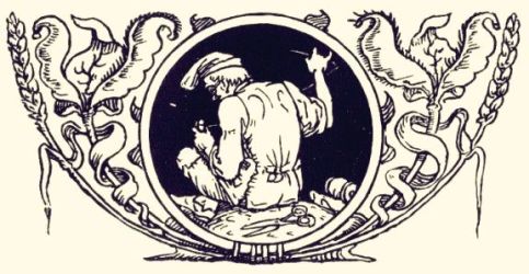 Илюстрация: Уолтър Крейн (Walter Crane, 1882) Сламката, въгленът и бобеното зърно